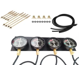 Motorcycle Carburetor Vacuum Gauge Kit Four Cylinder Synchronous Balance Meter - Picture 1 of 11