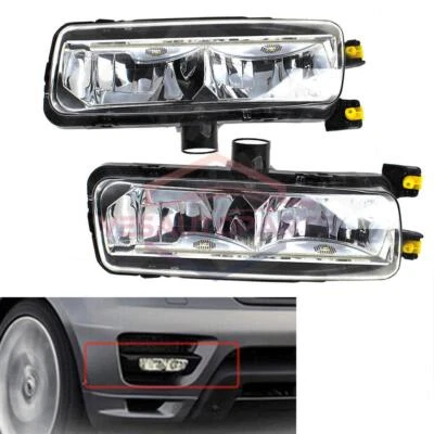 For Land Rover Range Rover Sport 2014-2017 LED DRL Front Fog Light Lamp Pair - Image 1 of 4