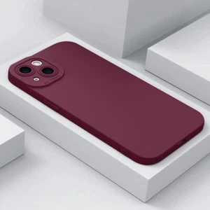 For iPhone 16 15 14 13 12 11 Pro Max XR XS 8 Plus Matte Silicone Soft Case Cover - Picture 1 of 22