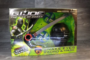 G.I. Joe Snake Eyes Sword & Mask Set With Ninja Stars Lights & Sound Hasbro 2009 - Picture 1 of 18