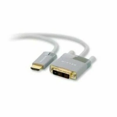 Belkin PureAV Gold Plated HDMI to DVI-D cable 6ft / 1.8m white - Image 1 of 4