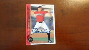 1999 JUST MEMORABILIA #48 JAKE WESTBROOK AUTOGRAPHED BASEBALL CARD - Picture 1 of 2