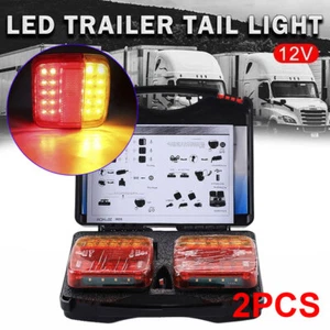 2X-7Pin LED Magnetic Wireless Trailer-TailLight Kit For Trailer-Truck-Automotive - Picture 1 of 14