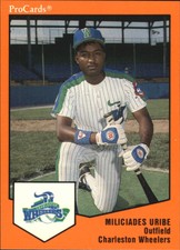 1989 Charleston Wheelers ProCards #1744 Miliciades Uribe