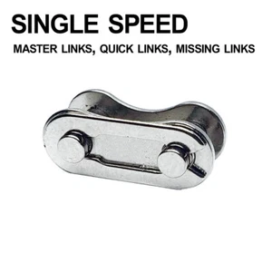 Bike Chain Master Links - for Single Speed Chains - Quick Links, Missing Links - Picture 1 of 5