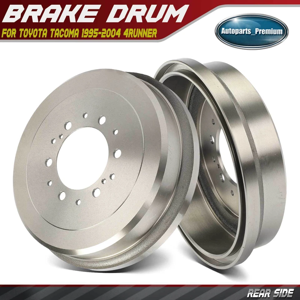 2x Rear LH & RH Side Brake Drum for Toyota Tacoma 1995-2004 4Runner Pickup T100 - Image 1 of 4