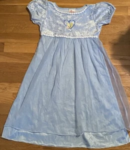 Vintage Disney Girls Cinderella Nightgown Small Pajama Dress Disney Store Kids S - Picture 1 of 11