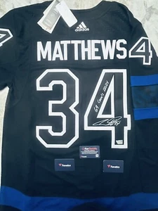 Auston Matthews Autographed Signed Jersey Auto Maple Leafs Fanatics COA - Picture 1 of 16