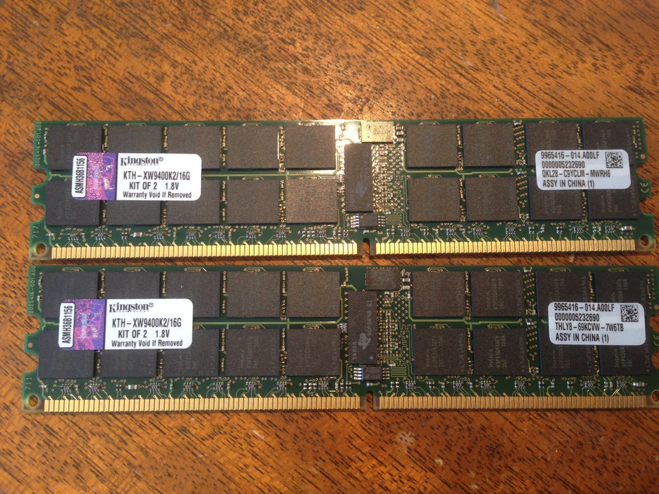 KINGSTON KTH-XW9400K2/16G SERVER MEMORY KIT (2 x 8G) DDR2 PC2 5300 667 SDRAM - Image 1 of 1