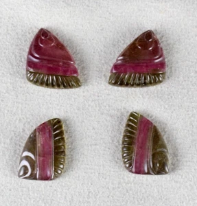 Certified Natural Multi Colour Tourmaline 34.07 Ct Gemstone Pendant Earring - Picture 1 of 13