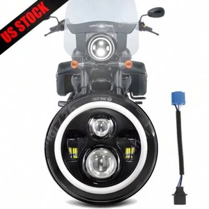 7 Inch LED Headlight For Motorcycle With Hi/Low Beam & Amber-Lightning Deals - Picture 1 of 6