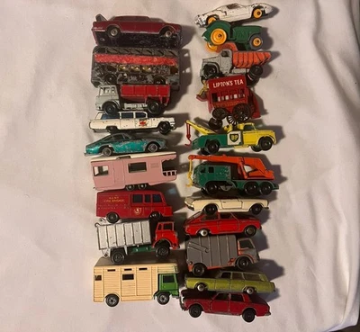 Vintage Matchbox  Lot of 20 Junkyard Lot For Parts /Repair As Is - Image 1 of 4