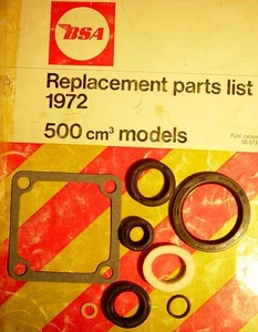 1971-73 BSA B50, OIF, NEW, NOS, OEM, Bottom End SEALING KIT - Picture 1 of 3