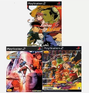 MARVEL VS. CAPCOM 2 CAPCOM VS. SNK 2 Fightting Jam Set of 3 Playstation2 PS2 - Picture 1 of 5