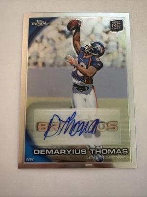 2010 Demaryius Thomas Topps Chrome Auto RC #C110 - Image 1 of 2