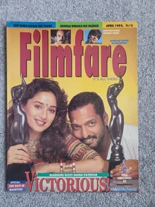 Filmfare April 1995 40th Annual Awards Magazine - Nana Patekar Madhuri Jackie - Picture 1 of 7