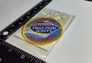 Badge Patch I Made It Summit Pikes Peak Colorado Original Patch Neu Selten Sammeln - Bild 1 von 5