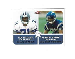 2002 Fleer Tradition #277 Quentin Jammer RC/Roy Williams RC - Foto 1 di 1