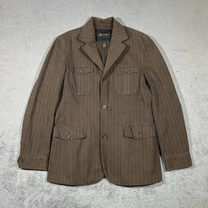 Vintage Fink Brown pinstripe Jacket blazer Size Large Men’s - Picture 1 of 9