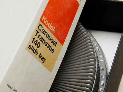 VTG Kodak Carousel Transvue 140 Slide Tray Original Box and Manual - Image 1 of 4