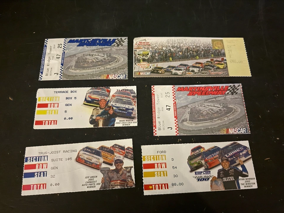 (6) Boletos usados NASCAR 2003 Foto 1 de 1
