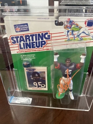 1988 Starting Lineup Football Richard Dent Autographed AFA75 Bears - Image 1 of 4