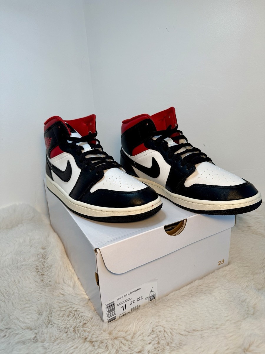 Jordan 1 Mid Gym Red Black W for sale - eBay Jordan 1 Mid Gym Red Black W for sale - eBay