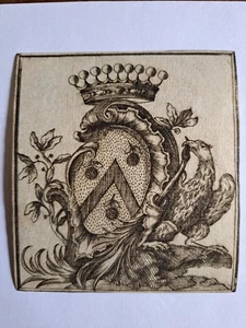 EX LIBRIS ARMORIE NON IDENTIFIE / REGION DE LYON ? / XVIIIE SIECLE - Picture 1 of 2