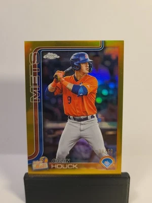 2025 Topps Pro Debut Colin Houck Gold Chrome Refractor #/50 PDC-57 - Image 1 of 4