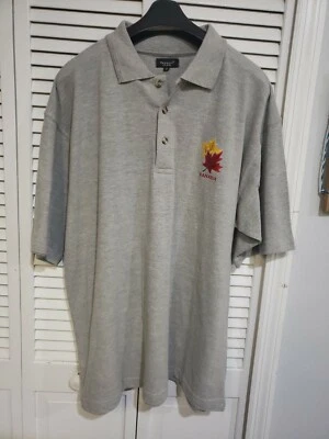 Polo de rugby manga corta hoja de arce Canadá talla XL para hombre A31 Foto 1 de 4