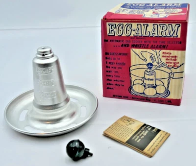 RARO Hervidor Automático de Huevos con Silbato Cocina 6 Huevos De Colección Nuevo de Lote Antiguo Foto 1 de 4
