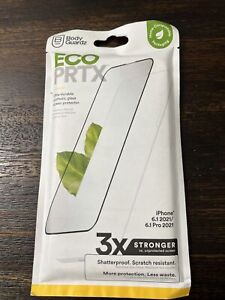 BodyGuardz Eco PRTX 3X Stronger Screen Protector for iPhone 13/13 PRO Clear NEW!