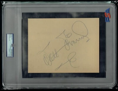 ENORME autógrafo firmado por Walt Disney 6x8 con certificado Phil Sears PSA Jumbo 10x13 losa Foto 1 de 4