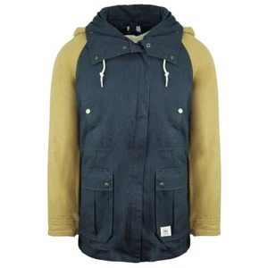 Vans Off The Wall Sonora Womens Navy/Brown Parka Jacket - Picture 1 of 1