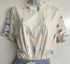 isabel Marant Dena T Shirt White Pink/ Blue Crew S Sleeve Cotton Tie-Dye SizeM