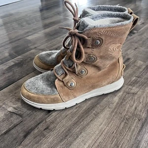 Sorel Explorer Joan Waterproof Winter Boots NL3423-224 Brown Women's Size 9 - Picture 1 of 13