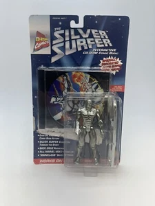 VTG The Silver Surfer action figure cd rom comic book MAC/IBM Marvel TOYBIZ 1996 - Picture 1 of 2