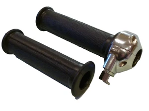 Juego De Puños De Acelerador De 7/8" Para Triumph Tiger Cub T20 Cromo - Imagen 1 de 3