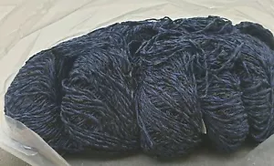 wolle stricken-Häkelgarn blau 500gr strickwolle effektgarn meliert LL 700m - Bild 1 von 5