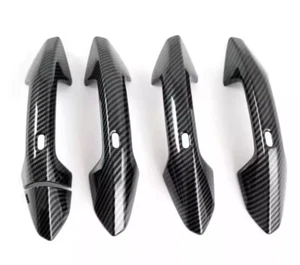 For Audi A3 A3L-tron 2021 Carbon Fiber Exterior Side Door Handle Cover Trim - Picture 1 of 5