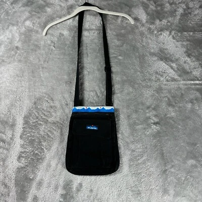 Kavu Black Crossbody Mini Bag Adjustable Strap Festival Outdoor Sporty Unisex - Image 1 of 4