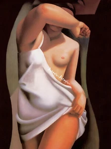 The Model art De Lempicka Kunst  Bild Leinwand Collection A5LT23 - Picture 1 of 2
