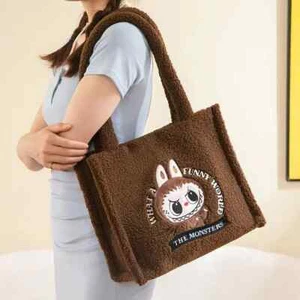 Nuevo Bolso de Hombro Labubu Dibujos Animados Gran Capacidad Bolso de Mano Bolso de Juguete Bandolera Estudiante - Imagen 1 de 18