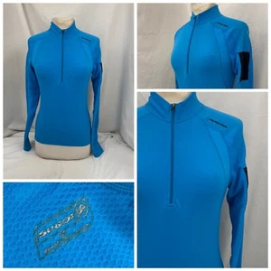 Sugoi 1/2 Zip Cycling Pullover Sz S Blue 100% Poly Long Sleeve YGI V1-176 - Picture 1 of 11