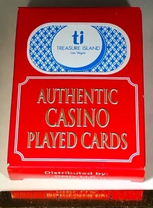 TREASURE ISLAND CASINO LAS VEGAS PLAYING CARDS AUTHENTIC CARDS USED AT TABLES - Picture 1 of 7