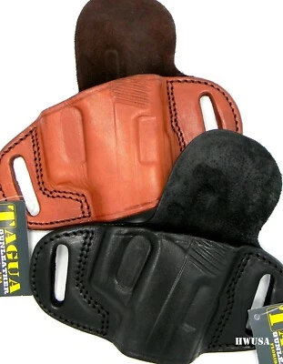 Right Hand Extra Protection Quick Draw Leather Belt Holster - CHOOSE - Image 1 of 4