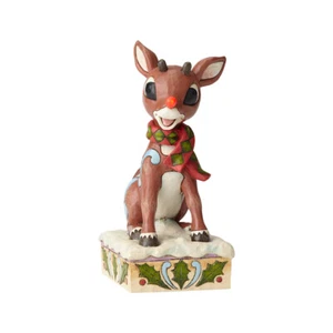 Rudolph with Lighted Nose By Jim Shore - Picture 1 of 4