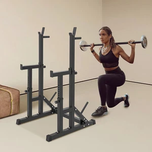Multi-function Barbell Rack Adjustable Fitness Barbell Holder 250kg/551.16lbs - Picture 1 of 18