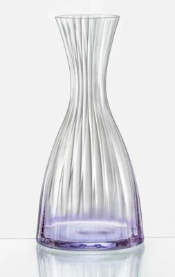 Bohemia Karaffe violett Kristallglas Kate Optic Wasser- Weinkaraffe 1200 ml   - Bild 1 von 2
