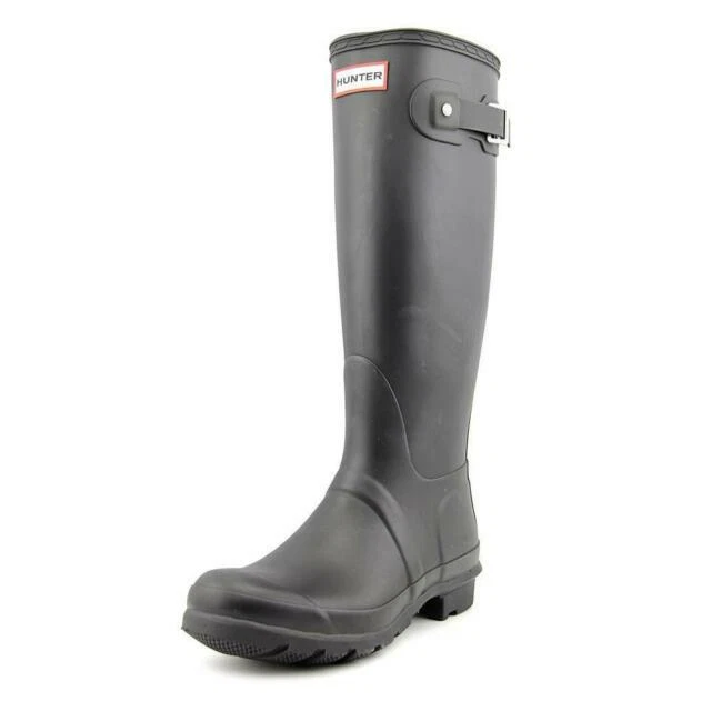 Hunter Original Tall Gloss Rain BOOTS 971 Black 8 US / 39 EU